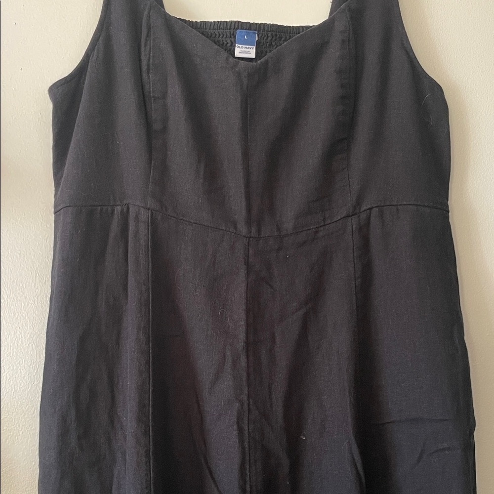 Old Navy|Black Sleeveless Linen Dress w/Pockets|Large|EUC - Picture 6 of 12
